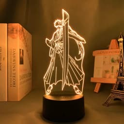 Anime Bleach 3d Lamp Ichigo Kurosaki for Bedroom Decor Nightlight Cool Birthday Gift Acrylic Led Night Light Bleach