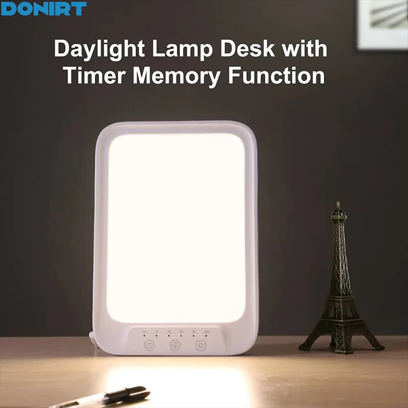 Sad Therapy Lamp Bionic Sunlight Daylight Lamp 20000 Lux Cool & Warm Light Against Depression 3 Light Color 10 Brightness Levels