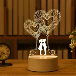 USB Operated 3D Acrylic LED Night Light Festival Birthday Kids Gifts Bedroom Bedside Decor Night Lamp Home Novelty Lighting