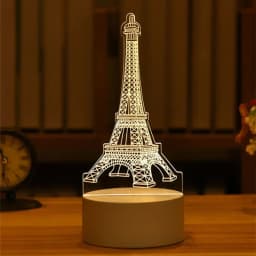 USB Operated 3D Acrylic LED Night Light Festival Birthday Kids Gifts Bedroom Bedside Decor Night Lamp Home Novelty Lighting