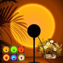USB Sunset Lamp Sunset Projector Mood Light Living Room Bedroom Night Light Indoor Decor Bar Atmosphere Photography Background