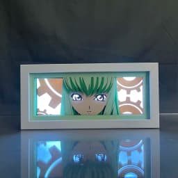 Anime Light Box Code Geass Cc Paper Cut Lightbox for Bedroom Decoration Desk Manga Shadow Box Kids Birthday Gift Table Lamps