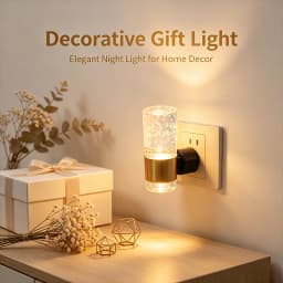 Night Light 3000K Night Lights Plug into Wall LED Nightlight with 0-100LM Adjustable Brightness Automatic Night Light for Room
