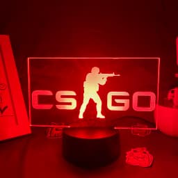 CS GO Game Counter Strike 3D Night Lights Picture Lava Lamp Led USB Battery RGB Neon Gift Bedroom Table Desk Decoration For Home