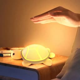 Turtle Night Light For Nursery Silicone Usb Rechargeable Nightlight Bedside Decor Touch Control Kids Bedroom Lamp Birthday Gift