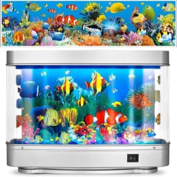 Ocean Aquarium Decorative Lamp Artificial Tropical Fish Tank Aquarium Lights Motion Lamp Night Light Virtual Moving Imitating