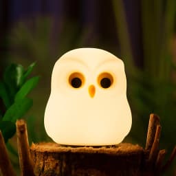 Owl Night Light Cute Silicone Night Lamp Rechargeable RGB Ambience Lamp Room Decoration Funny Animal Children Night Light Gift