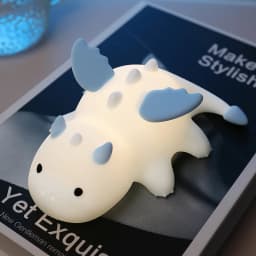 Cute Baby Dragon Night Light For Kids Rechargeable Dimmable Nursery Bedside Silicone Animal Lamp Color Changing Sleeping Light