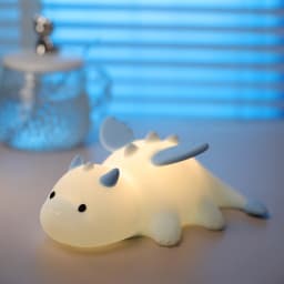 Cute Baby Dragon Night Light For Kids Rechargeable Dimmable Nursery Bedside Silicone Animal Lamp Color Changing Sleeping Light