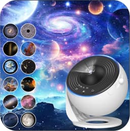 13 In 1 Planetarium Star Projector HD Image Area LED Night Light,4K 13 Film Discs,360° Rotate 1/2h Timer for Kids&Adults Bedroom