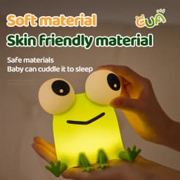 Kawaii Animal Led Table Lamp Toddler Night Light Silicone Kids Toy Gifts Bedroom Bedside Desk Room Decor Rechargeable Mood Light