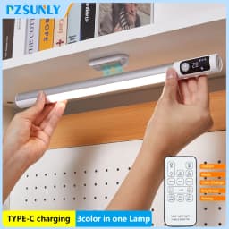 Motion Sensor Light Night Light Desk Lamp Type C Rechargeable Lights Cabinet Lights For Kitchen LED Digital Display Night Lights
