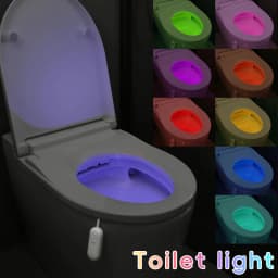 Motion Sensor Toilet Light,Auto - on/off, Multiple Colors, Waterproof,Ideal for Bathroom Use