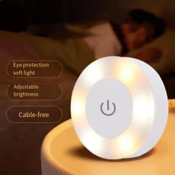 3 Modes Night Lights Energy Saving USB Rechargeable LED Tap Light Long-Lasting Easy To Install Touch Sensor Lamps Wardrobe