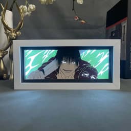 Anime Light Box Jujutsu Kaisen Satoru Gojo Eye Face Room Decor Lightbox Manga 3d Papercut Lamp For Children's Bedroom Boy's Gift