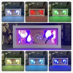 Anime Light Box Jujutsu Kaisen Satoru Gojo Eye Face Room Decor Lightbox Manga 3d Papercut Lamp For Children's Bedroom Boy's Gift