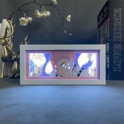 Anime Light Box Jujutsu Kaisen Satoru Gojo Eye Face Room Decor Lightbox Manga 3d Papercut Lamp For Children's Bedroom Boy's Gift