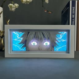 Anime Light Box Jujutsu Kaisen Satoru Gojo Eye Face Room Decor Lightbox Manga 3d Papercut Lamp For Children's Bedroom Boy's Gift