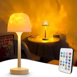 Waterproof Shower Lamp for Inside Shower RGB Bathroom Lamps Remote Touch Cordless Shower Light 16 Color LED Ocean Wave Projector