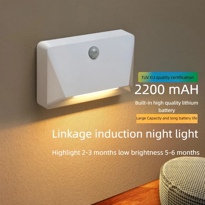 Intelligence Motion Activated Wall Light 2200mAh USB-C Fast Charge 3 Brightness Multi Device Link Indoor Outdoor Linkage