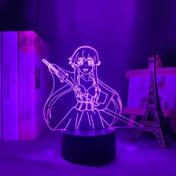 3d Lamp Anime Future Diary Yuno Gasai for Bedroom Decor Night Light Kids Birthday Gift Manga Future Diary Room Led Light Bedside