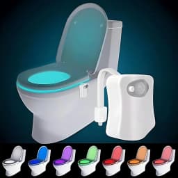 Color Changing Toliet Night Light Motion Sensor Led Motion Activated Washroom UV Slap Activated Butt Smart Night Light