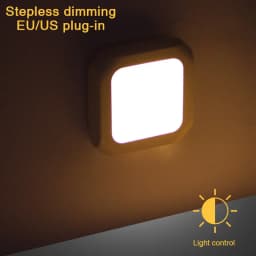 Night Light With EU/US Plug Light Control LED Night Lamp Wall Lights for Home Aisle WC Bedside Lamp Baby Room Bedroom Corridor