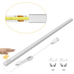 Hand Scan On Off Motion Sensor Cabinet Light COB LED Light Bar Night Light Kitchen Father's Day Gifts USB Table Lamp