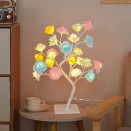1PC 24 LED USB Rose Desk Lamp, Tree Lamp, Bedside Night Light, Give To Girlfriend, Mother's Day, Birthday Gift!