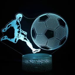 Footballer Cristiano Nathan LED 3D night light 16 colors variable visual lighting living room home decor Gift for fans