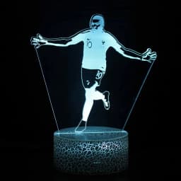 Footballer Cristiano Nathan LED 3D night light 16 colors variable visual lighting living room home decor Gift for fans