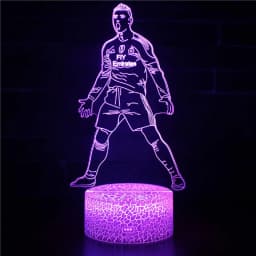 Footballer Cristiano Nathan LED 3D night light 16 colors variable visual lighting living room home decor Gift for fans
