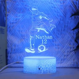 Footballer Cristiano Nathan LED 3D night light 16 colors variable visual lighting living room home decor Gift for fans