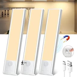 Night Lamp With Motion Sensor LED Battery 2200 mAh USB Rechargeable Touch Light For Room Kitchen Cabinet Wardrobe Lamp