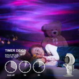 2025 Upgrade Astronaut Northern Lights Aurora Projector Night Light Spaceman For Kid Adult Gaming Room/Party/Home Decor