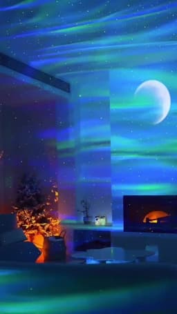 2025 Upgrade Astronaut Northern Lights Aurora Projector Night Light Spaceman For Kid Adult Gaming Room/Party/Home Decor