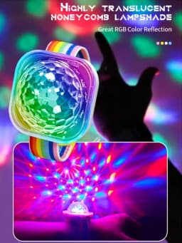 Mini Smurf RGB Light Wearable Watch Colorful Sound Control Childrens Toys Projection Disco Stage Lights Ambient Lamp For KTV Bar