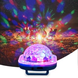 Mini Smurf RGB Light Wearable Watch Colorful Sound Control Childrens Toys Projection Disco Stage Lights Ambient Lamp For KTV Bar