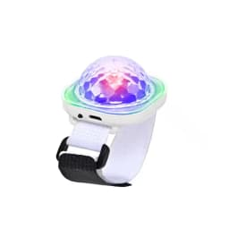 Mini Smurf RGB Light Wearable Watch Colorful Sound Control Childrens Toys Projection Disco Stage Lights Ambient Lamp For KTV Bar