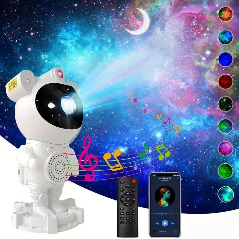 Astronaut Projector Starry Sky Galaxy Stars Projector Night Light LED Lamp for Bedroom Room Decor Decorative Nightlights