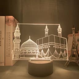LED Night Light USB Power Muslim Festival Supplies EID Mubarak Ornaments Bedroom Home Decor Neon Lamp Ramadan Decorations 2026