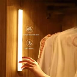 Rechargeable PIR Motion Sensor LED Bar Lights Human Infared Induction Night Light Portable Kitchen Cabinet Light 10/20/30/50cm