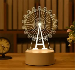 Wedding Birthday Gift Love 3D Acrylic Neon Sign USB Led Lamp Children's Night Lights Table Lamp Valentines Day Bedside Lamp