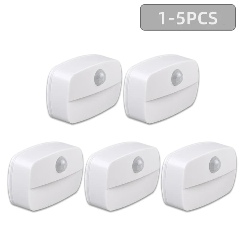 LED Night Light with Motion Sensor Cabinet Lamp Wireless Bedside Nightlight Battery Power for Bedroom Closet Stairs Lighting