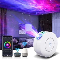 Intelligent Aurora Galaxy Starry Sky Projector Lamp Colorful 3D Nebula Dream Adjustment for Gaming Room Decor LED Lights Gift