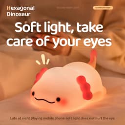 Car Silicone Night Light Taxi Dinosaur Toy Cute Cartoon Ornament USB Rechargeable Adjustable Table Lamp for Nursery Boy Kid Gift