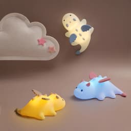 Lovely Nailloong Night Light, Cute Silicone Lamp, Colorful Atmosphere Lights, USB Rechargeable, Home Decor, Holiday Gifts
