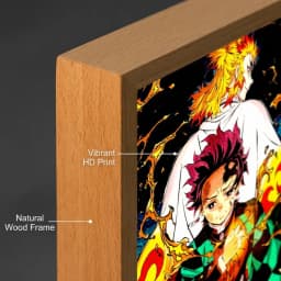 Anime Figure Light Painting Photo Frame Kyojuro Rengoku Action Led Lamps Home Children Bedroom Decor Night Light Chirstmas Gifts