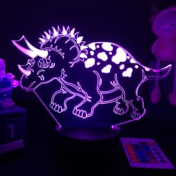 3D LED Dinosaur Nightlight For Kids Child Bedroom Decor Birthday Gifts Bedside Lamp Spinosaurus Figure Room Decoration