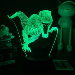 3D LED Dinosaur Nightlight For Kids Child Bedroom Decor Birthday Gifts Bedside Lamp Spinosaurus Figure Room Decoration